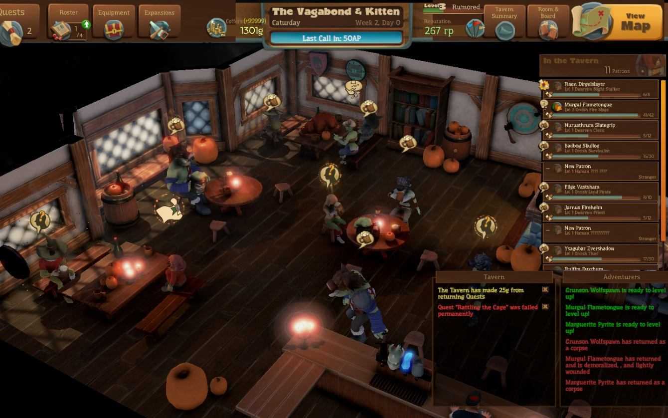 Recensione Epic Tavern: cosa fanno gli eroi quando non sono nei dungeon?