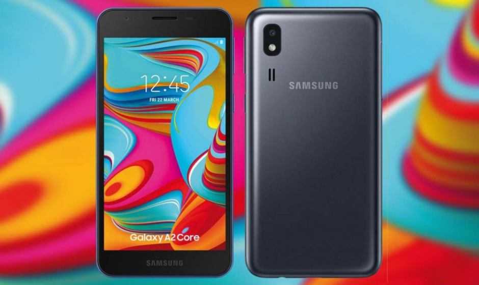Samsung Galaxy A2 Core: svelate alcune specifiche tecniche