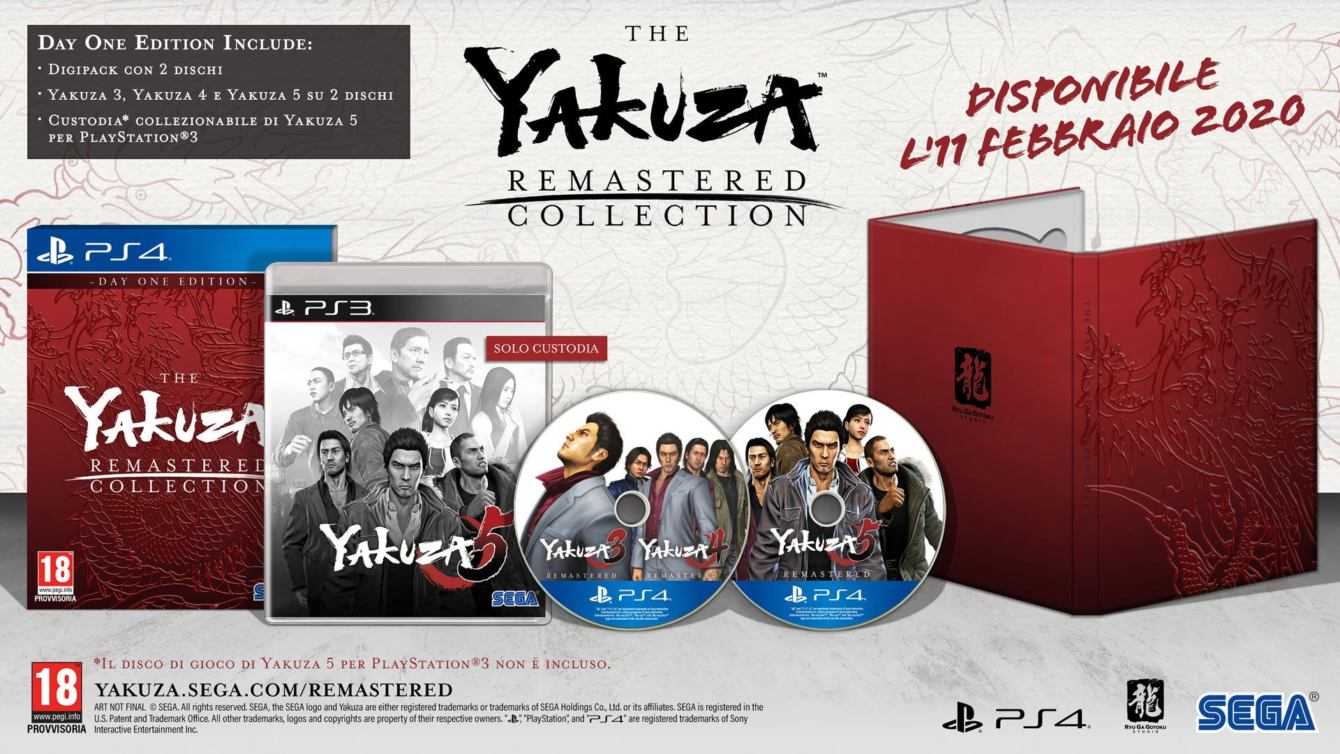 Annunciata la Yakuza Remastered Collection