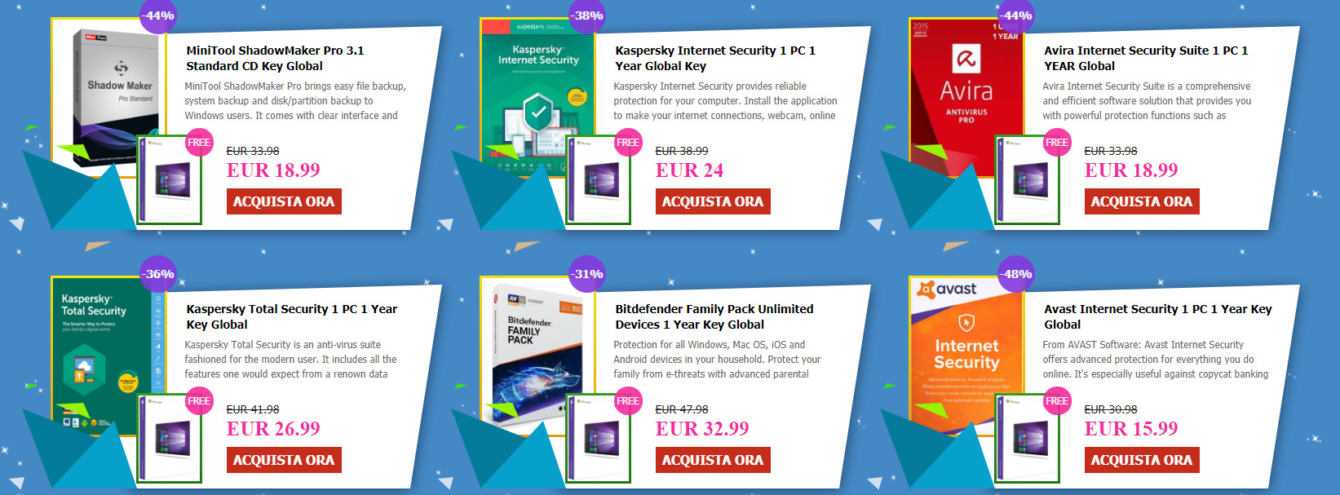 Antivirus a 15 euro e Windows 10 Pro gratis? L'offerta è realtà!
