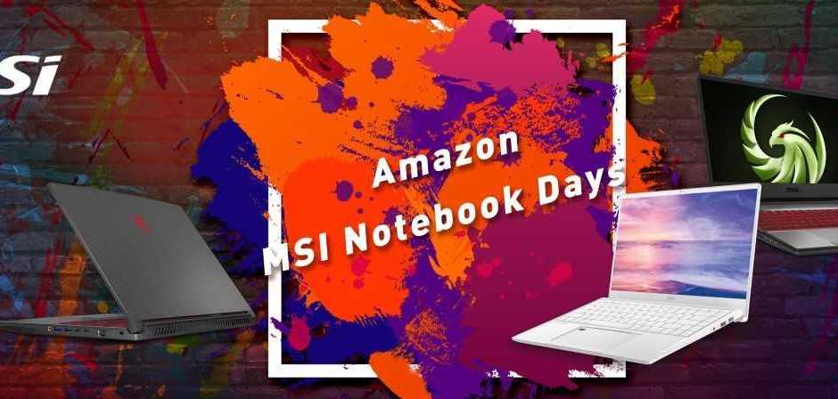 Amazon: iniziano gli sconti degli MSI Notebook Days