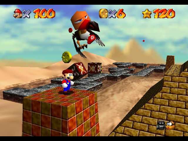 Super Mario 64: dove trovare le Stelle nel Deserto Ingoiatutto