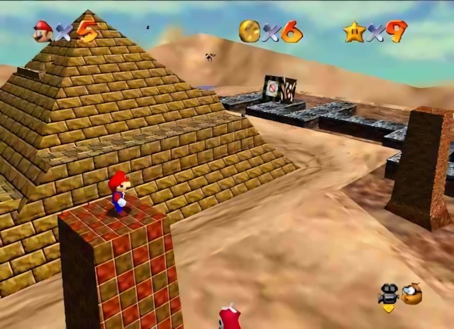 Super Mario 64: dove trovare le Stelle nel Deserto Ingoiatutto