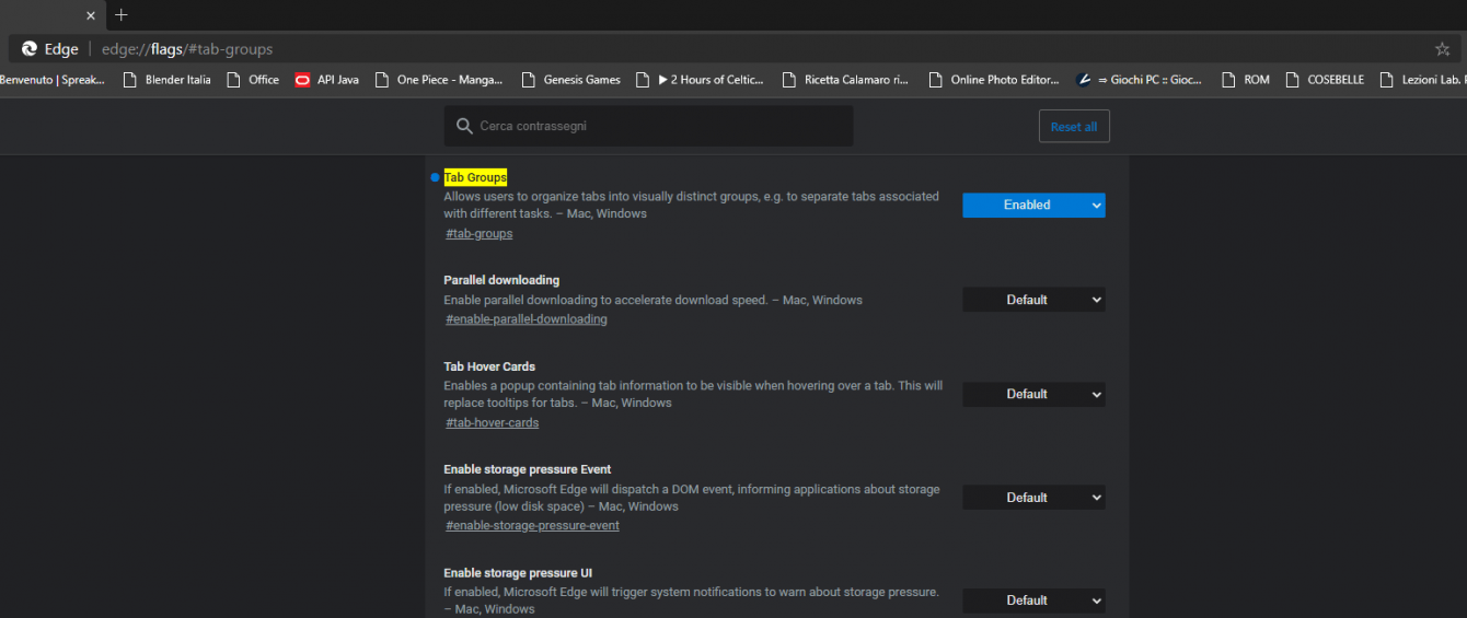 Raggruppare schede in Microsoft Edge, vediamo come fare