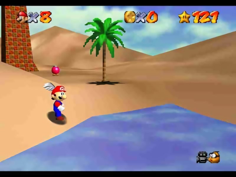 Super Mario 64: dove trovare le Stelle nel Deserto Ingoiatutto
