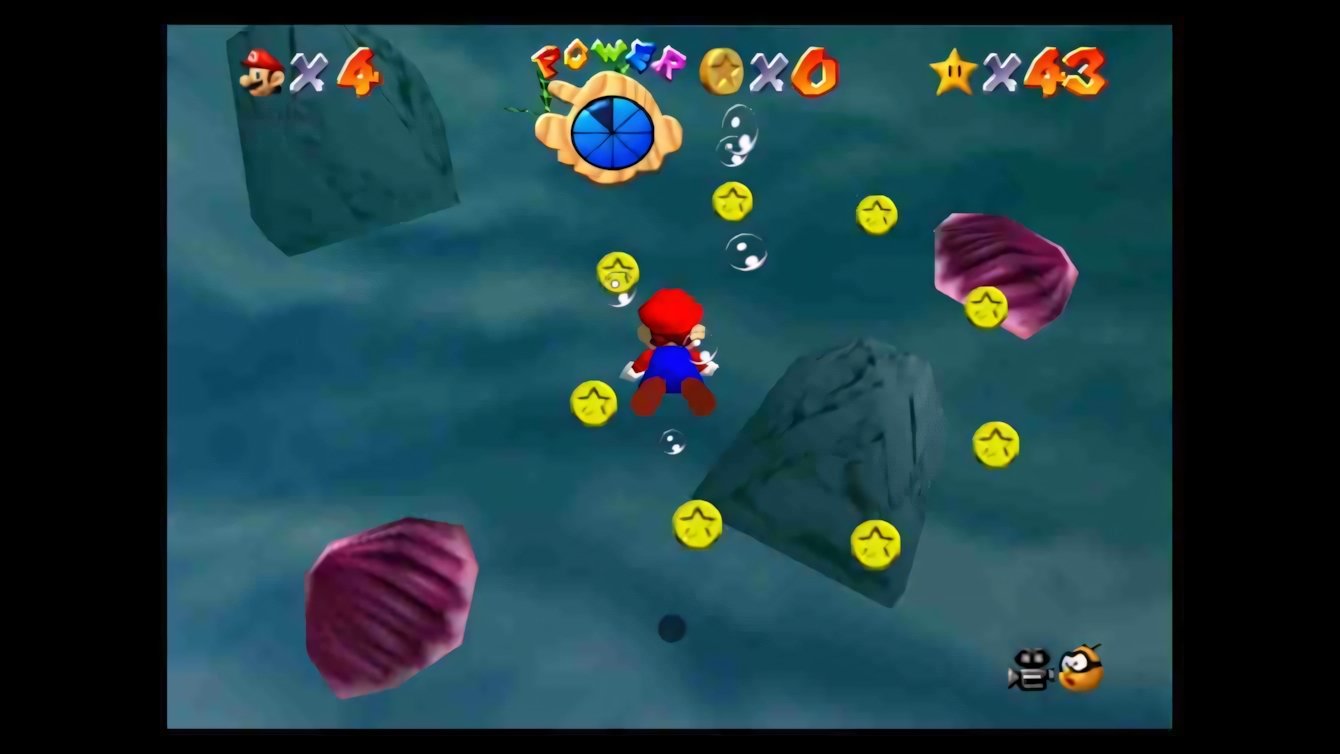 Super Mario 64: dove trovare tutte le stelle nella Baia Pirata