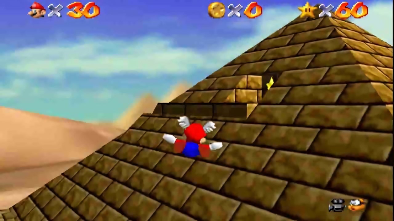 Super Mario 64: dove trovare le Stelle nel Deserto Ingoiatutto