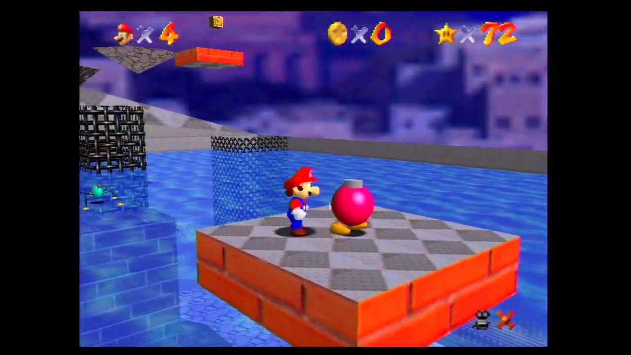 Super Mario 64: come trovare tutte le stelle di Bagna Asciuga