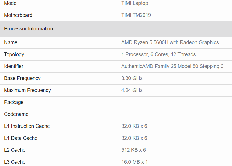 AMD Ryzen 5 5600H: prestazioni ottime nei primi benchmark