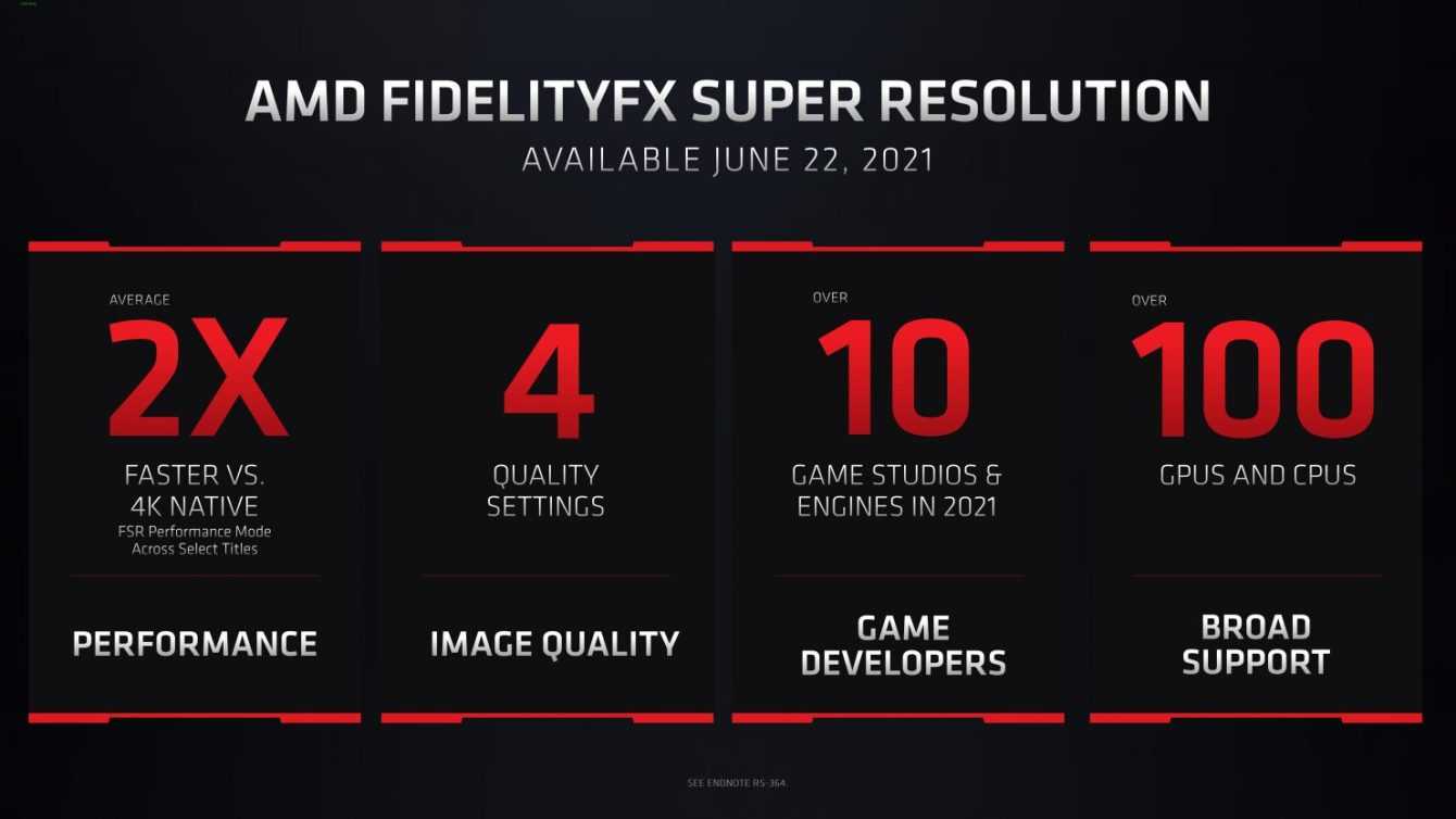 AMD FSR: il FidelityFX Super Resolution è per tutti (anche NVIDIA)