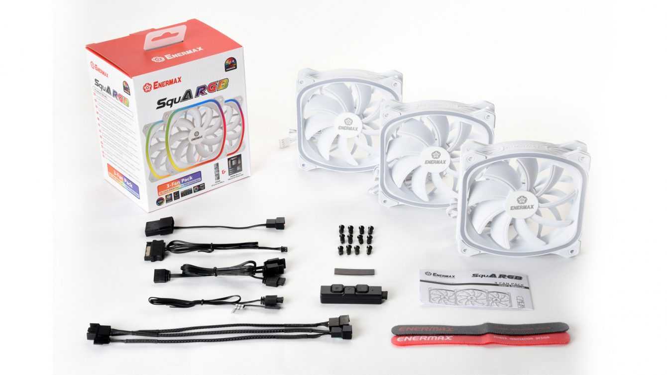 ENERMAX SquA RGB White: the pack of 3 fans arrives