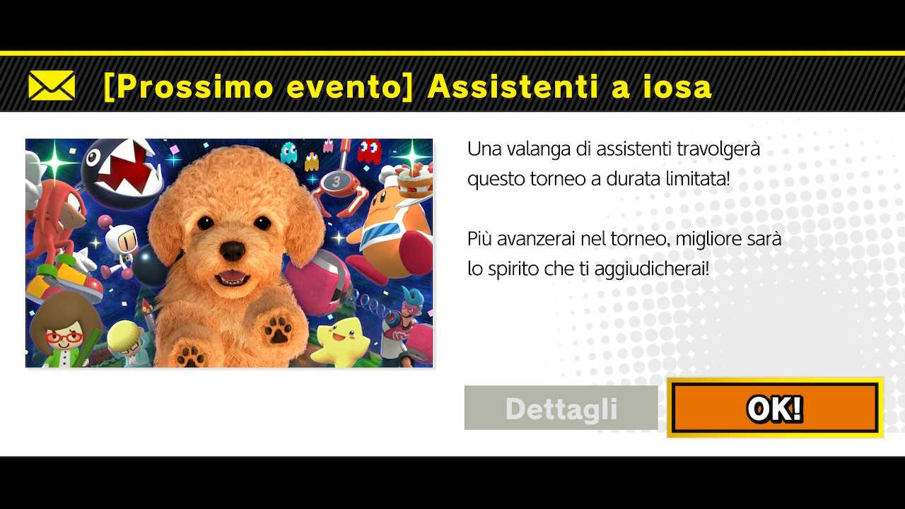 Super Smash Bros. Ultimate: torneo online per gli Assistenti