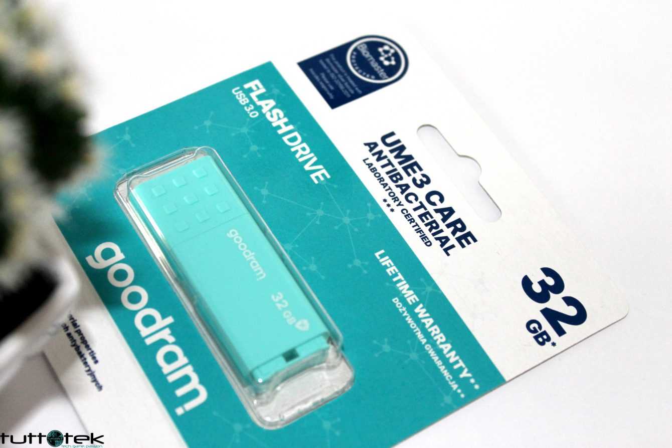 Recensione Goodram USB 3.0 UME3: pendrive a prova di batteri