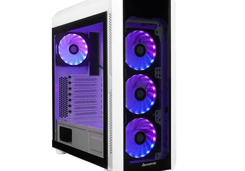 CHIEFTEC Scorpion 3: case A-RGB per PC gaming in bianco
