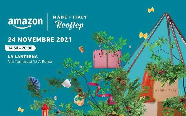 Amazon annuncia l'evento Amazon Made in Italy Rooftop