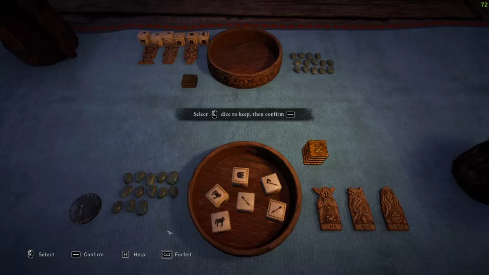 Assassin's Creed Valhalla: how to win the dice