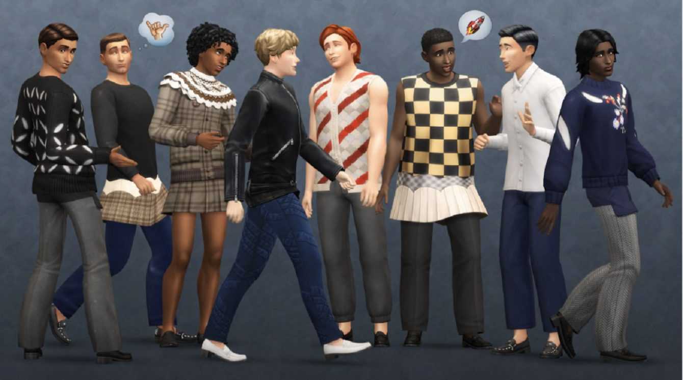 The Sims 4: announced the new Modern Menswear Kit