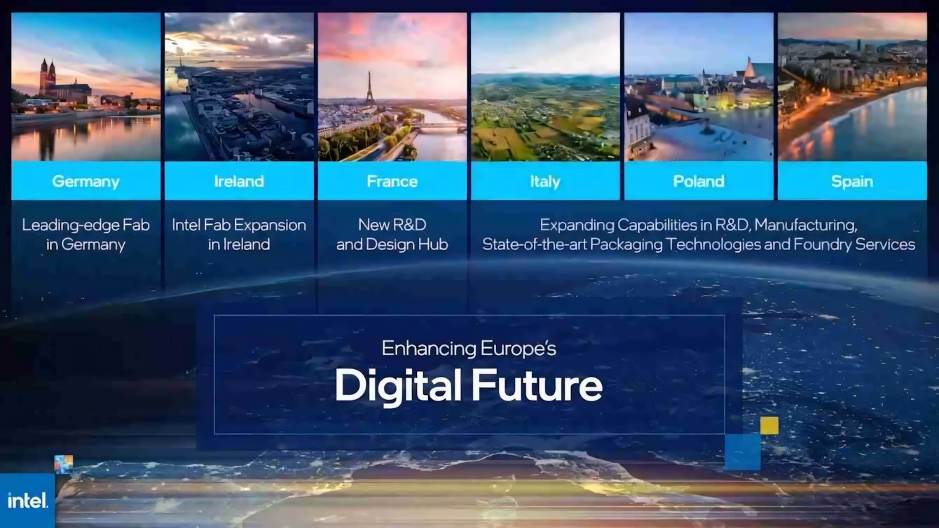 Intel: programma di investimento in UE per 80 miliardi di euro