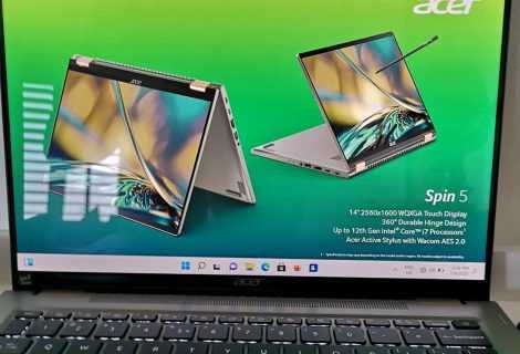 Notebook Acer Spin 5 convertibile: il mondo a 360°