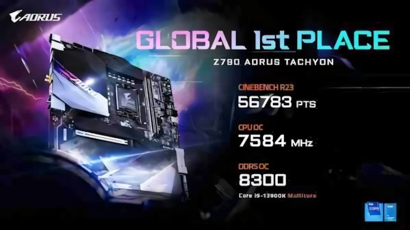 GIGABYTE: 10 record di overclock grazie ad AORUS TACHYON Z790