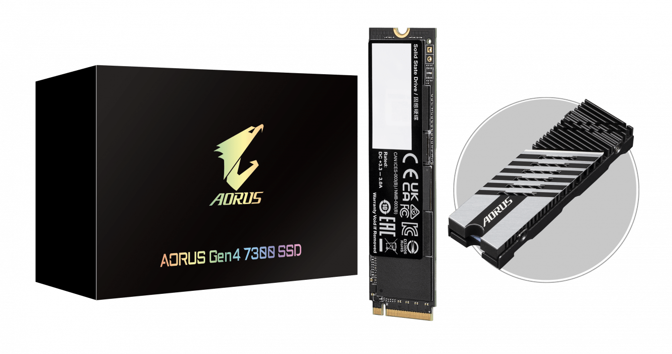 Velocità rivoluzionaria con il nuovo SSD AORUS Gen4 7300 PCIe 4.0