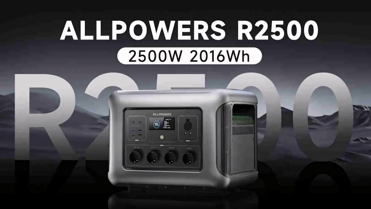 AllPowers R2500: power station portatile con pannelli fotovoltaici