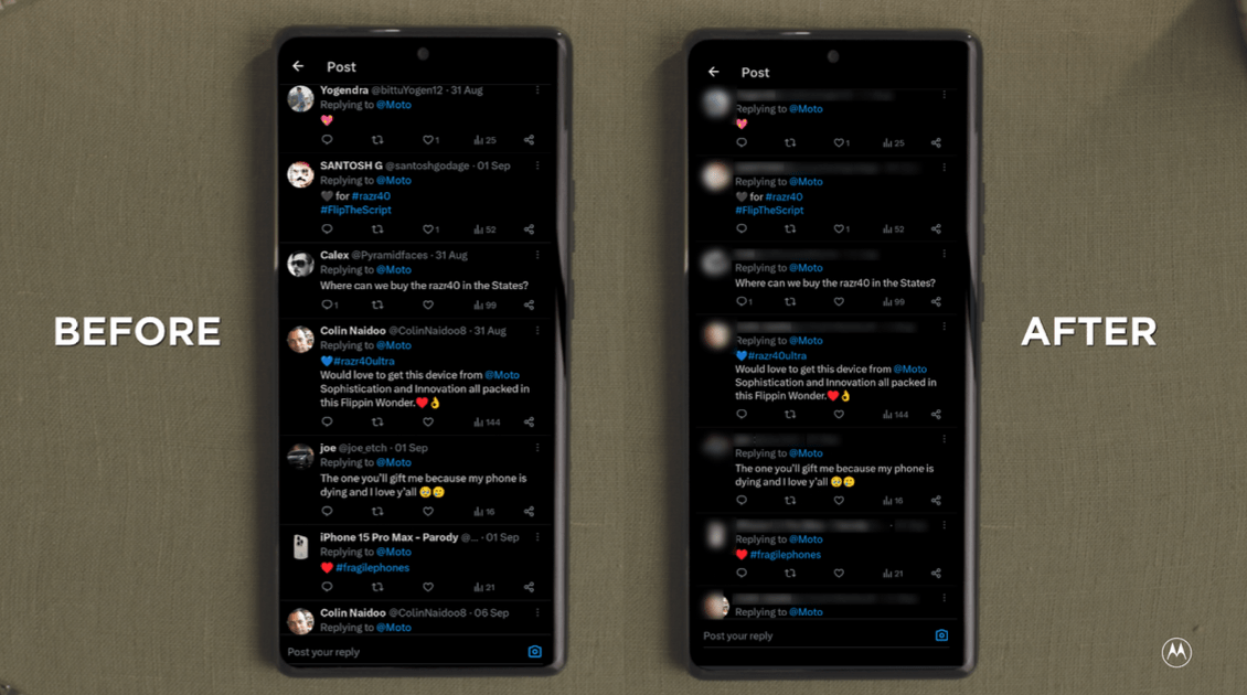 Motorola: arriva il concept di smartphone con display adattivo