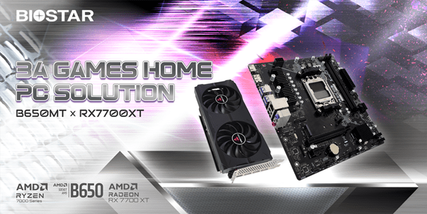 BIOSTAR: presentata la combo perfetta AMD Radeon RX 7700 XT e B650MT