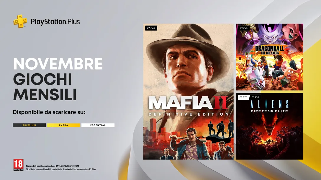 PlayStation Plus: i giochi gratis di novembre 2023!