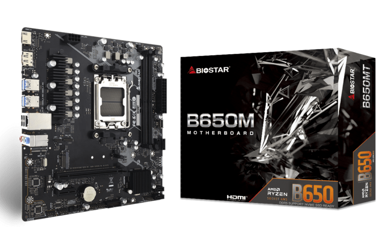 BIOSTAR presenta la nuova scheda madre B650MT con processore AMD Ryzen5 Pro7645