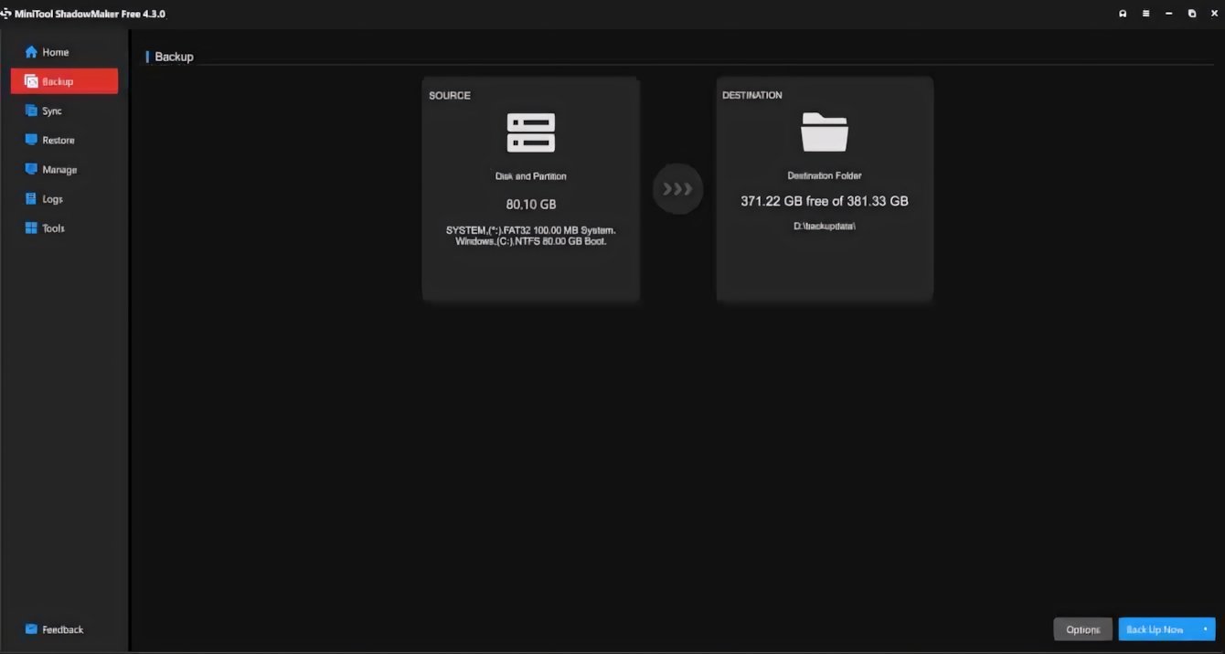 MiniTool ShadowMaker 4.3: il backup semplice e aggiornato