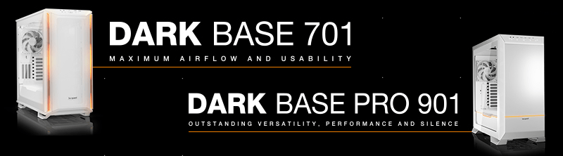 be quiet!: i nuovi Dark Base Pro 901 e Dark Base 701 si tingono di bianco