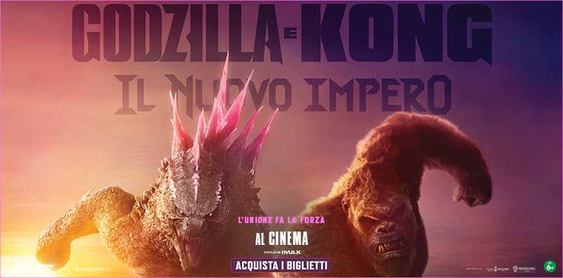 Godzilla x Kong: Il Nuovo Impero, prenota ora i tuoi biglietti!