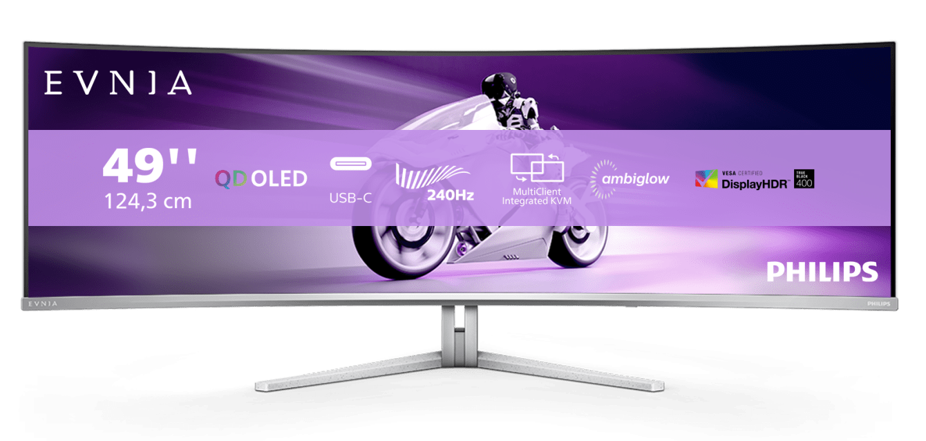 Monitor Philips Evnia 49M2C8900L: l'eccellenza del Gaming