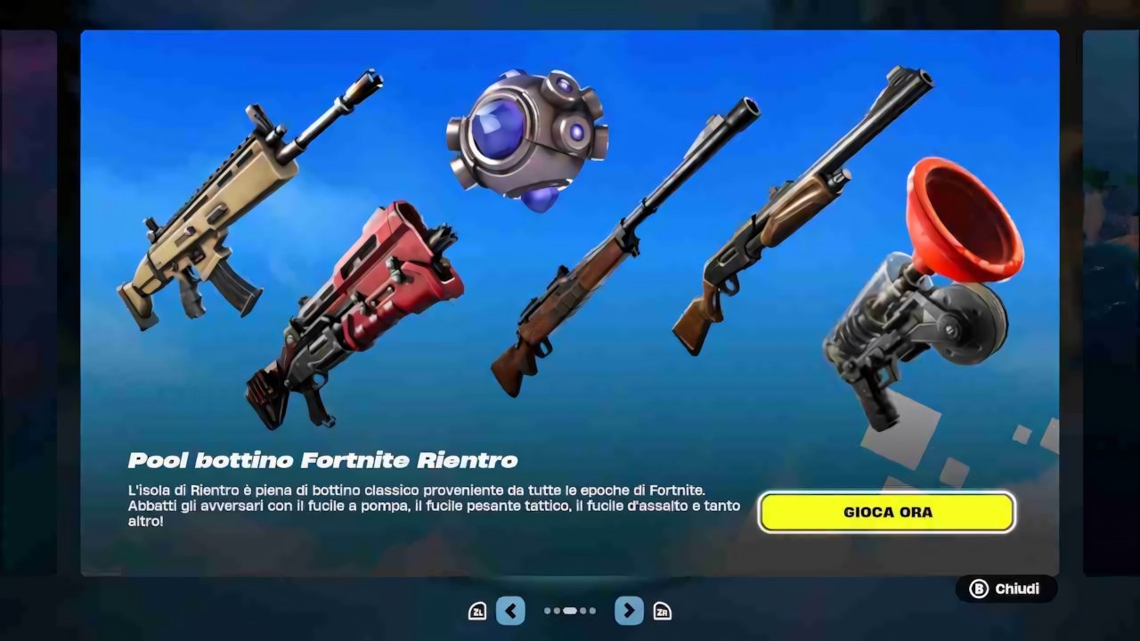 Fortnite: Rientro, cosa sapere sulla nuova modalità