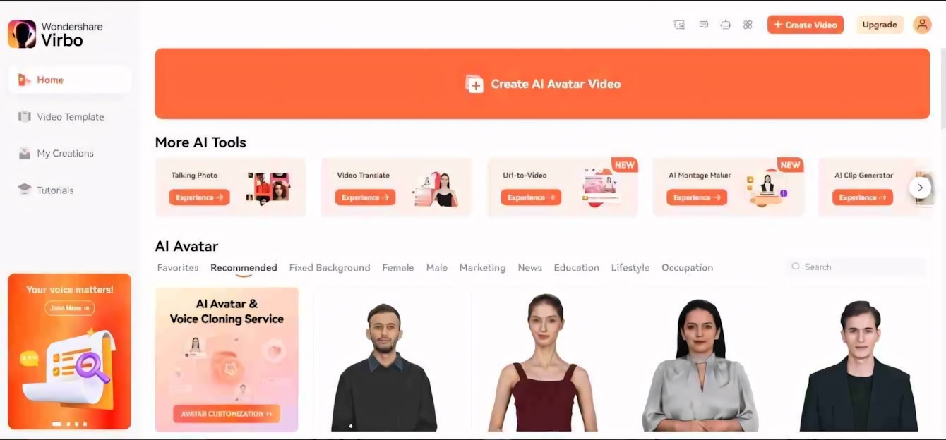 Wondershare Virbo: la rivoluzione dell'AI nella creazione video