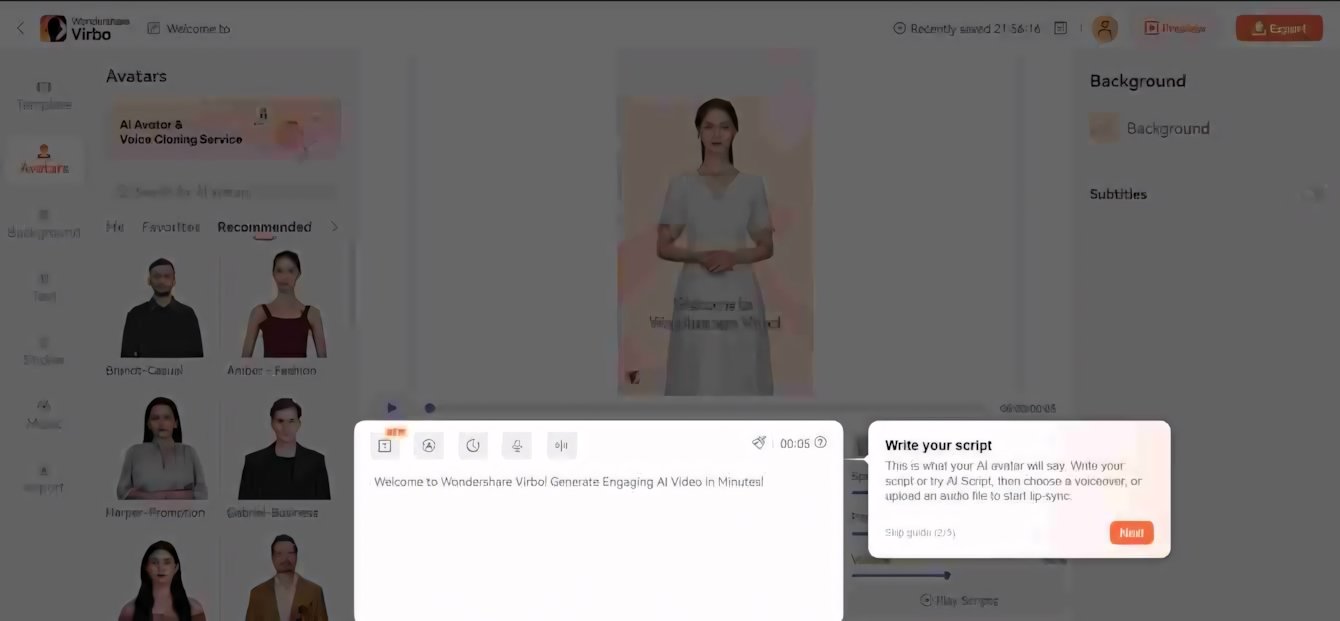 Wondershare Virbo: la rivoluzione dell'AI nella creazione video