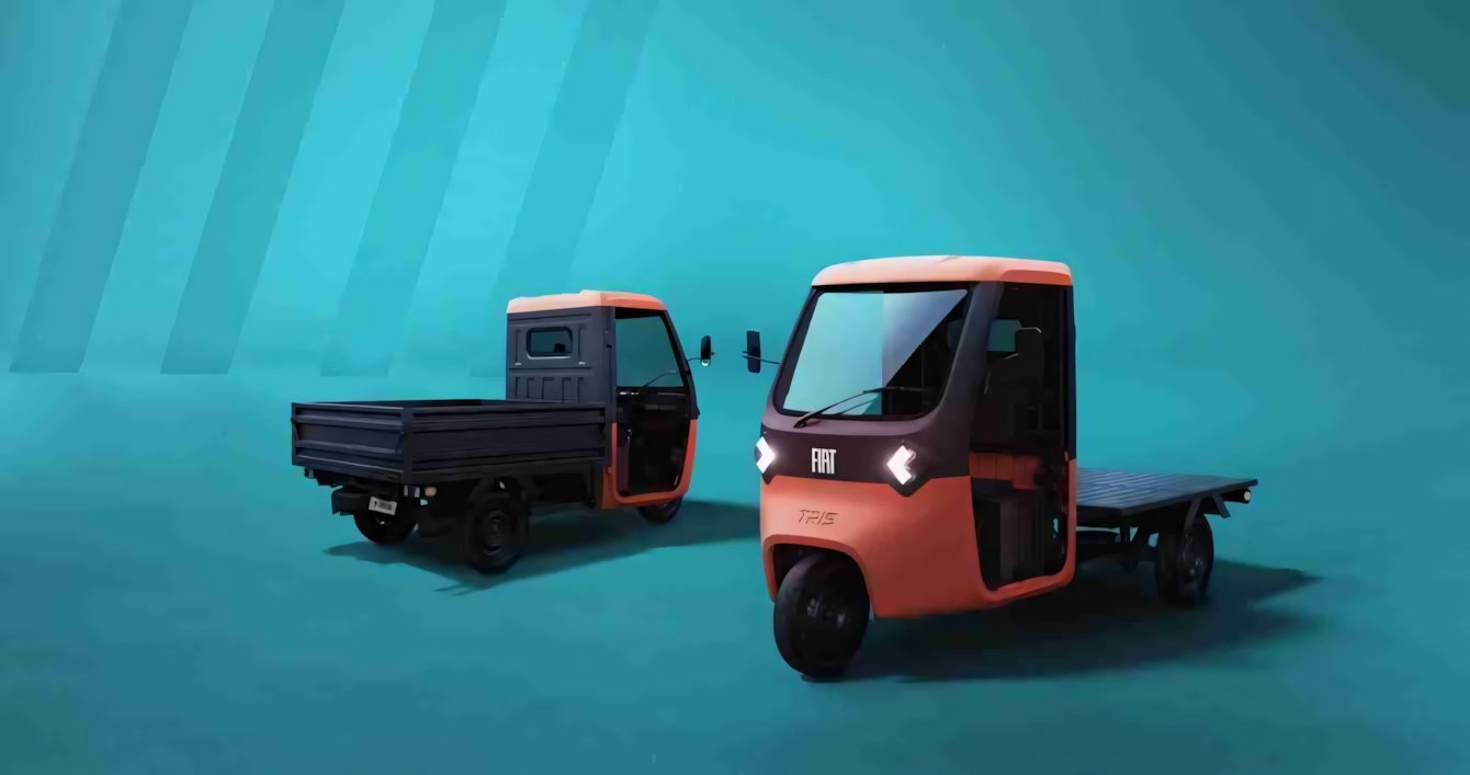 Fiat Tris: il veicolo elettrico a tre ruote che sfida l’Ape Piaggio