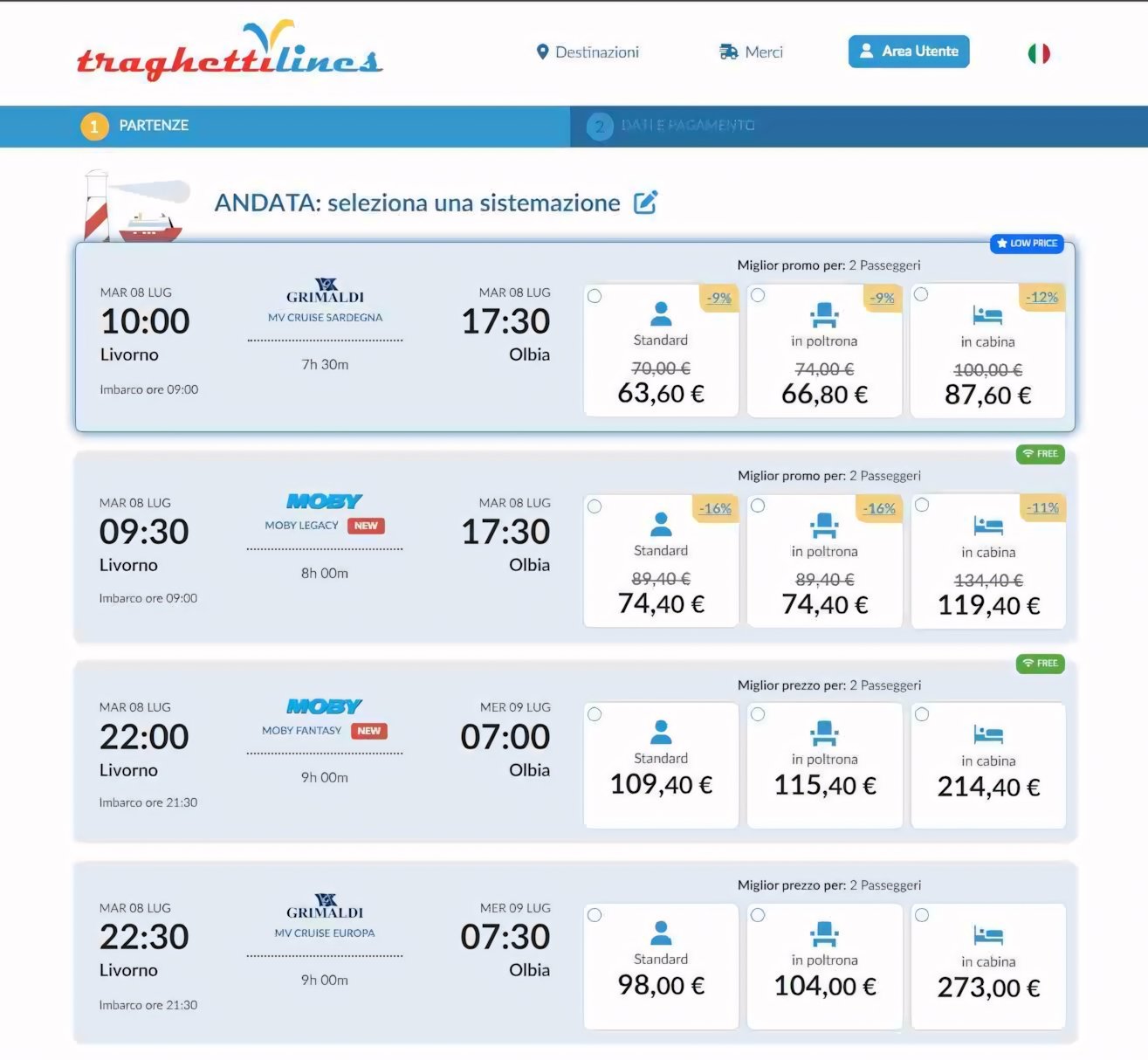 Traghetti e prenotazioni online: quale sito scegliere? La nostra prova completa con destinazione Sardegna