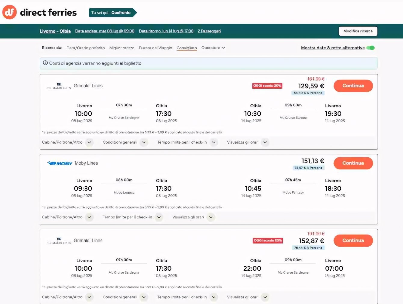 Traghetti e prenotazioni online: quale sito scegliere? La nostra prova completa con destinazione Sardegna
