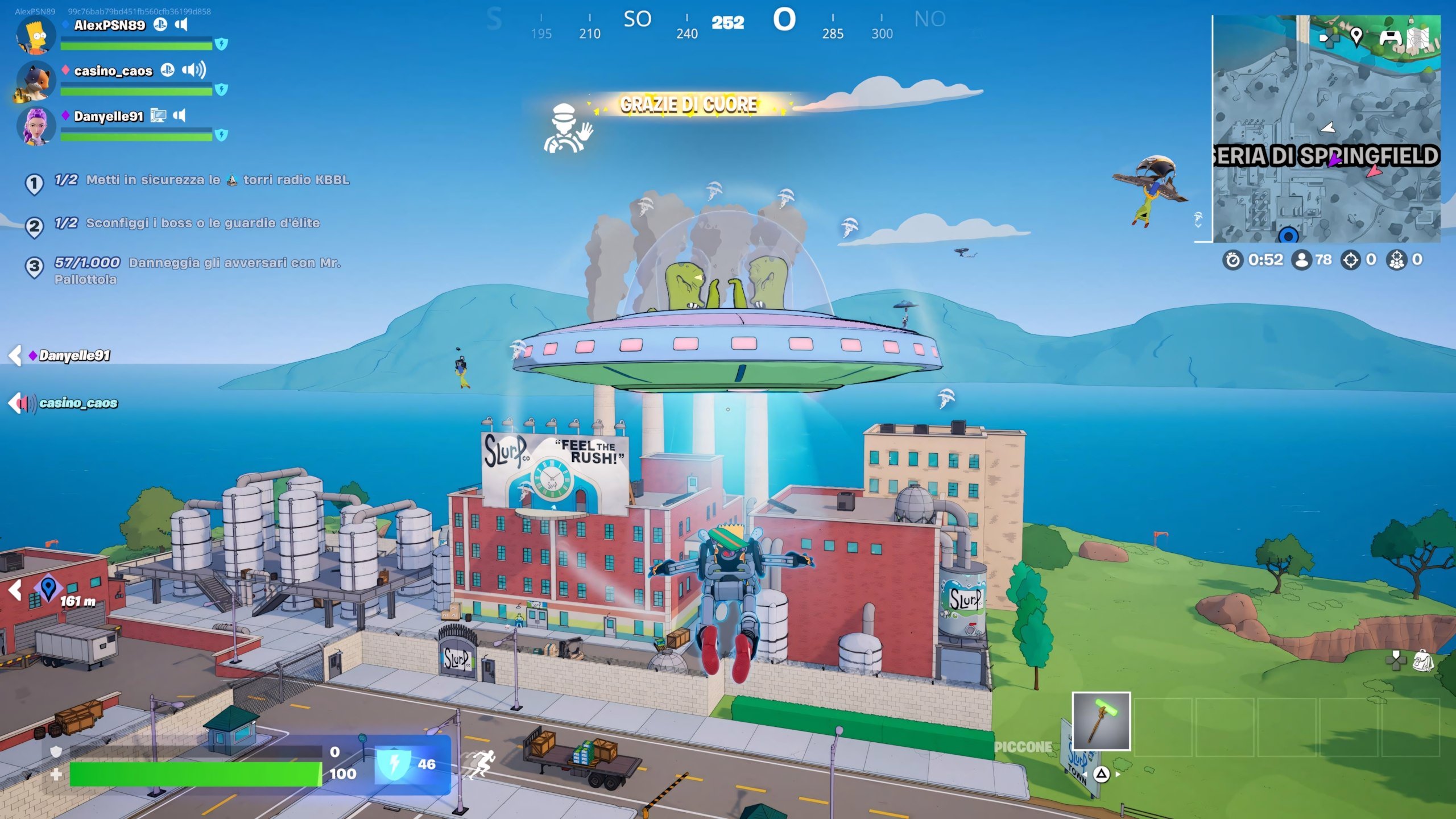 Fortnite: come avere il deltaplano gratis di Kang e Kodos, da I Simpson