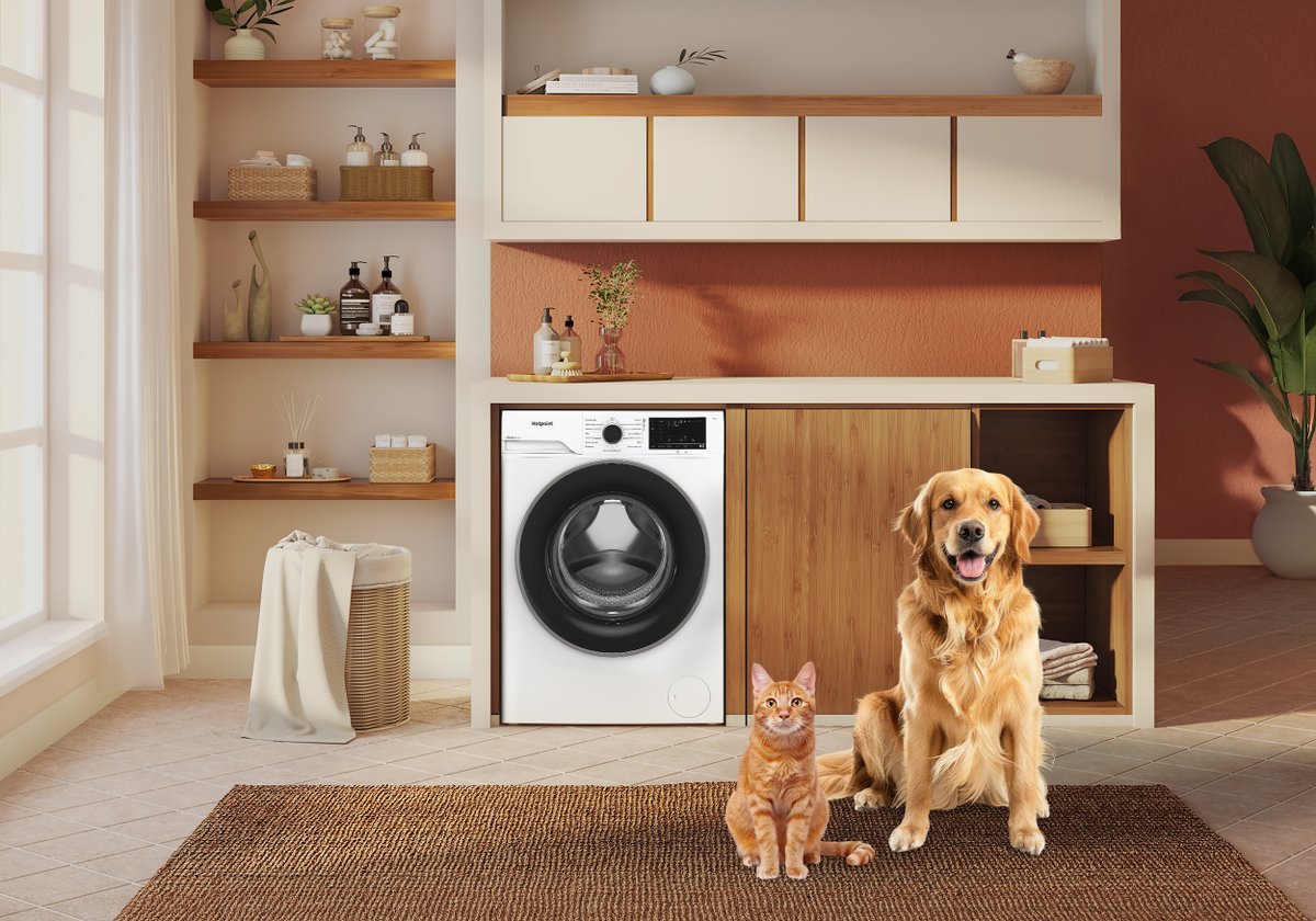 Nuove lavatrici Délica Hotpoint Ariston con tecnologia PetHair Care