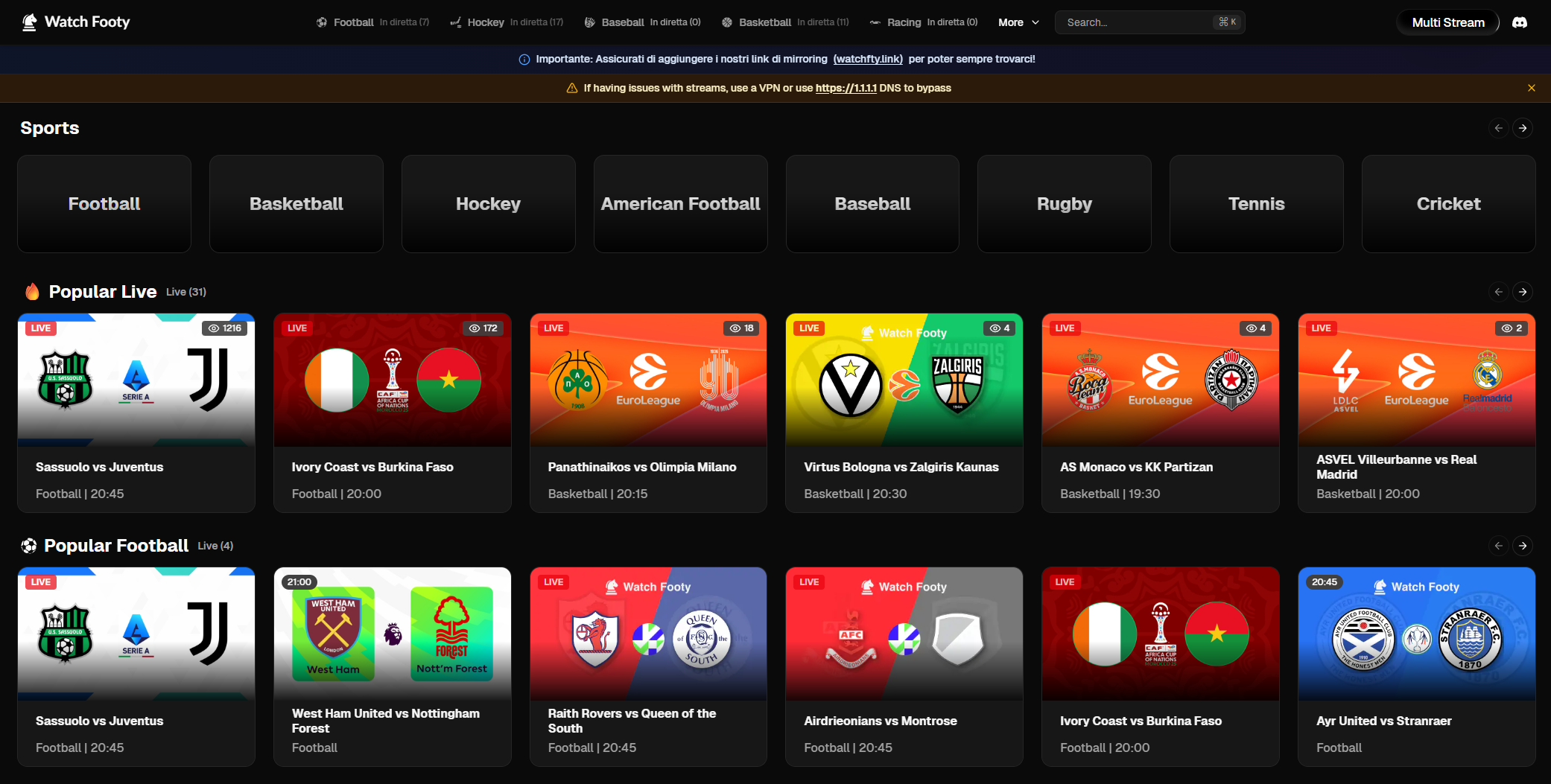 Migliori siti streaming calcio gratis | Ottobre 2026