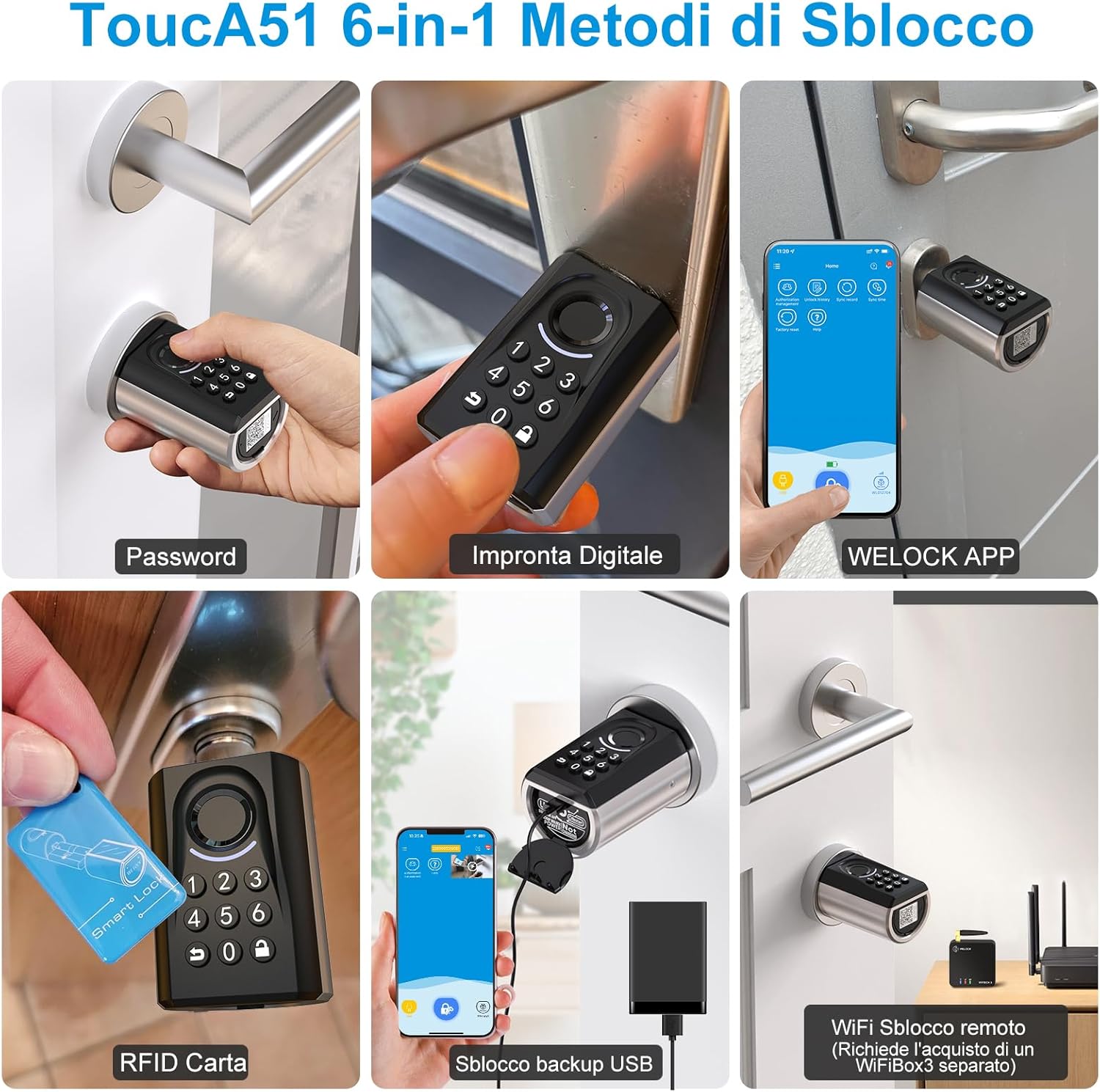 WELOCK smart lock: sicurezza intelligente senza chiavi, ora in offerta!