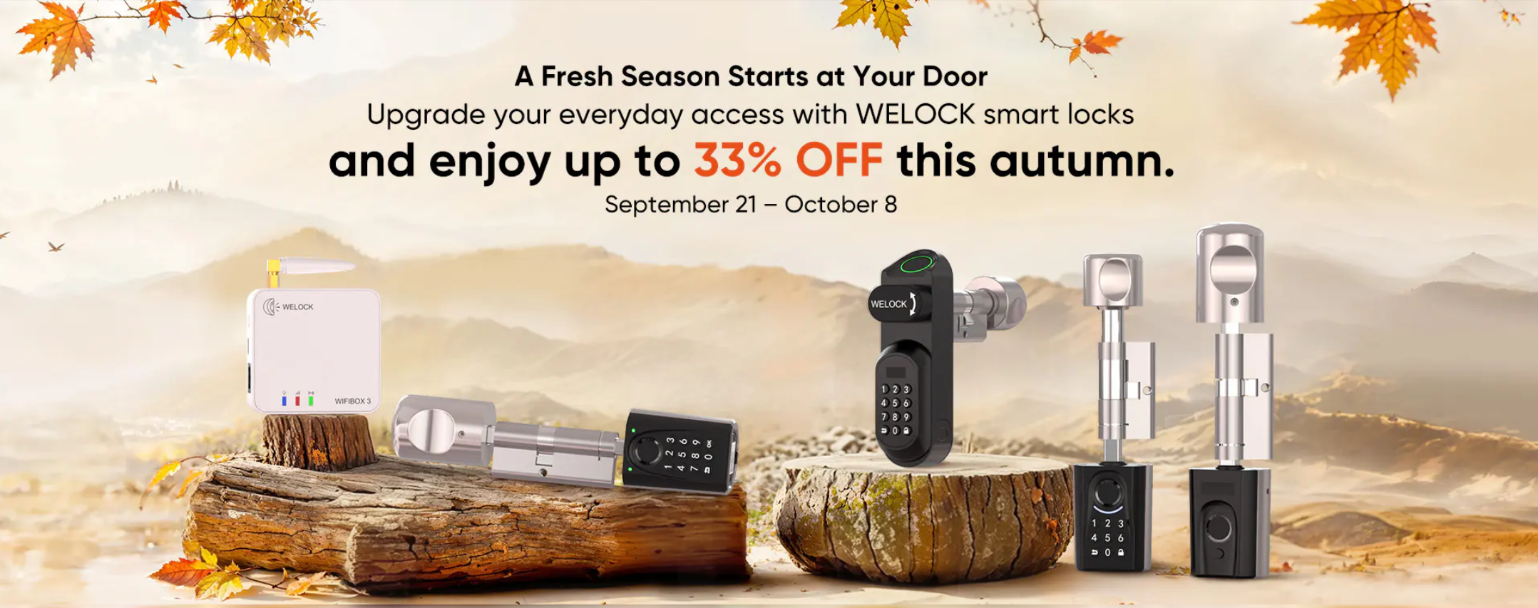 WELOCK Autumn Sale: la sicurezza smart diventa più accessibile con le offerte d’autunno
