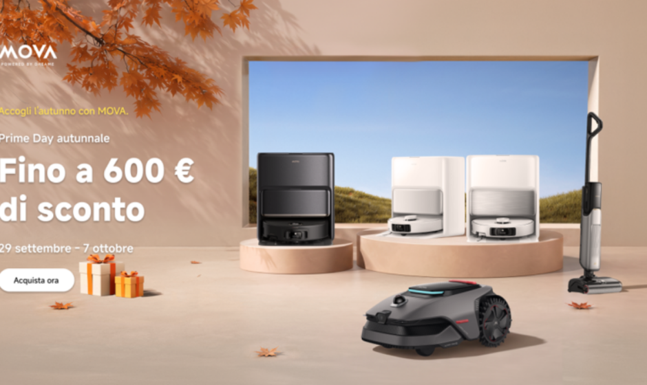 Accogli l’autunno con MOVA: offerte dedicate al Prime Day autunnale