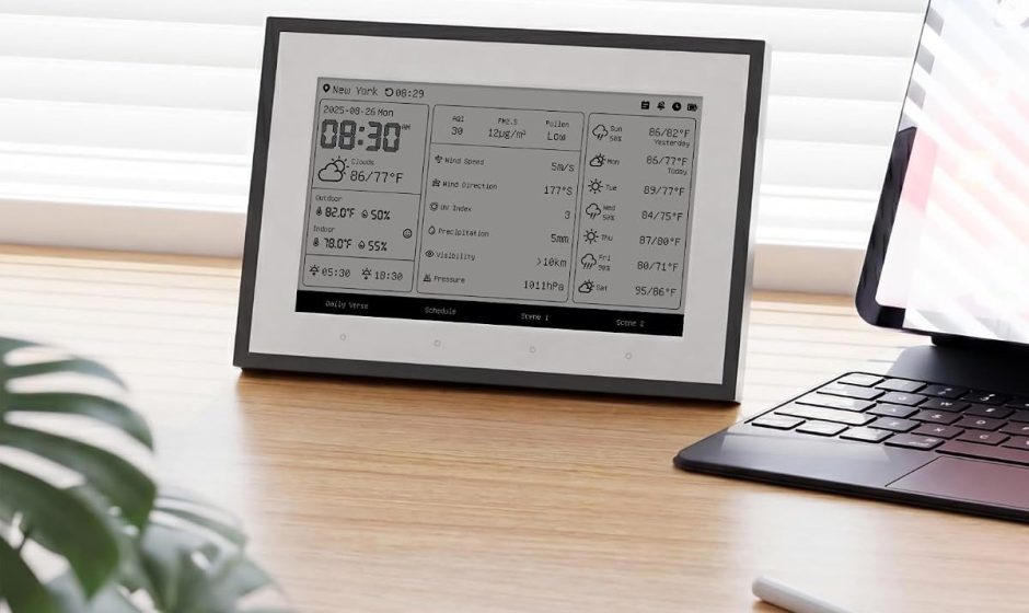 SwitchBot Home Dashboard E-Ink su Amazon: la stazione meteo smart crolla a 79.99€
