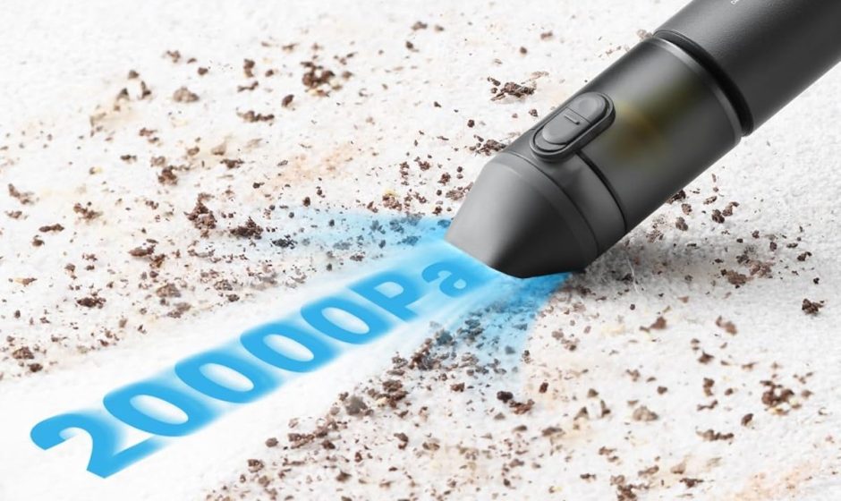 Hoto Aspirapolvere Auto Portatile su Amazon: il kit 4-in-1 con 20.000 Pa crolla a metà prezzo