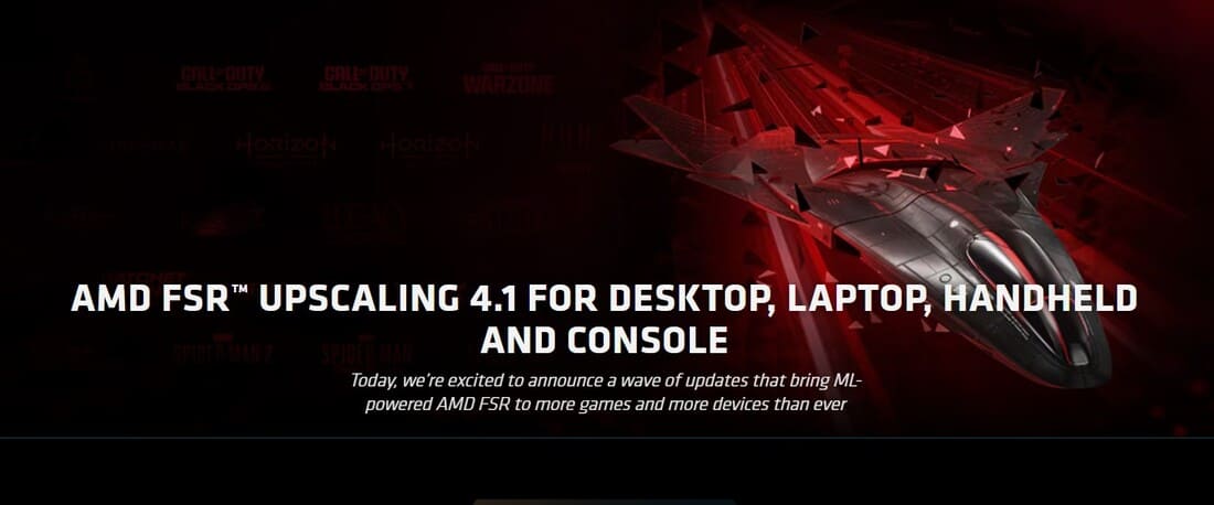 AMD: FSR Upscaling 4.1 disponibile per Radeon RX 6000 e per le nuove APU Ryzen