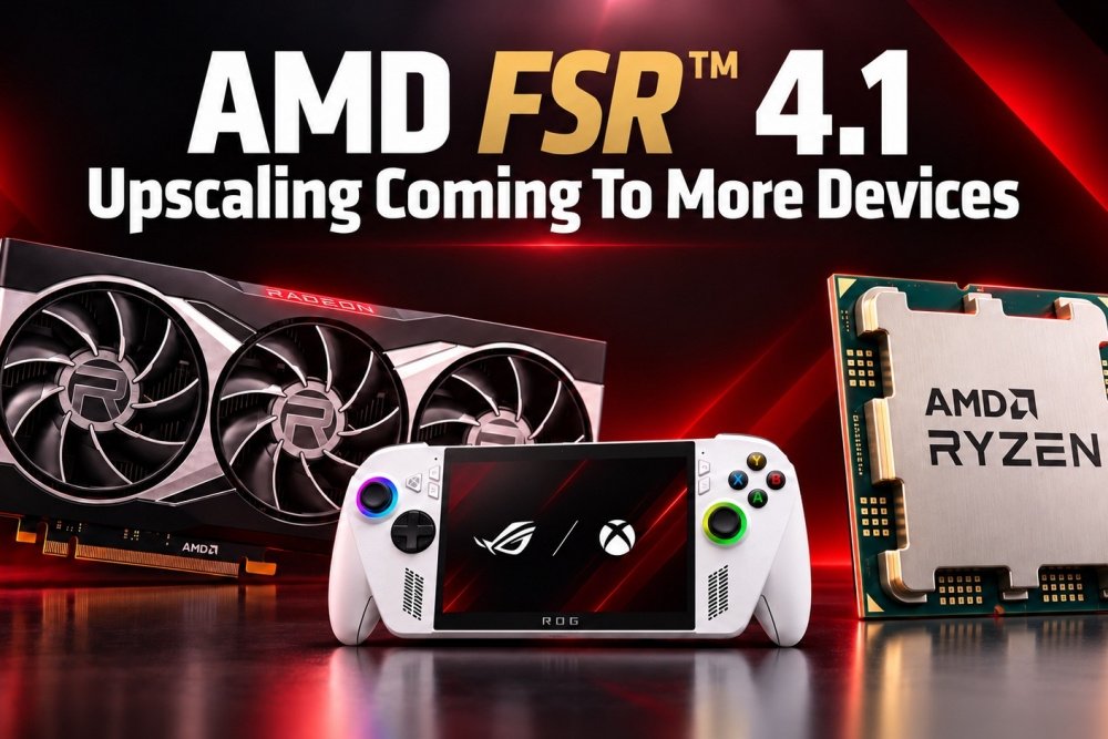 AMD: FSR Upscaling 4.1 disponibile per Radeon RX 6000 e per le nuove APU Ryzen